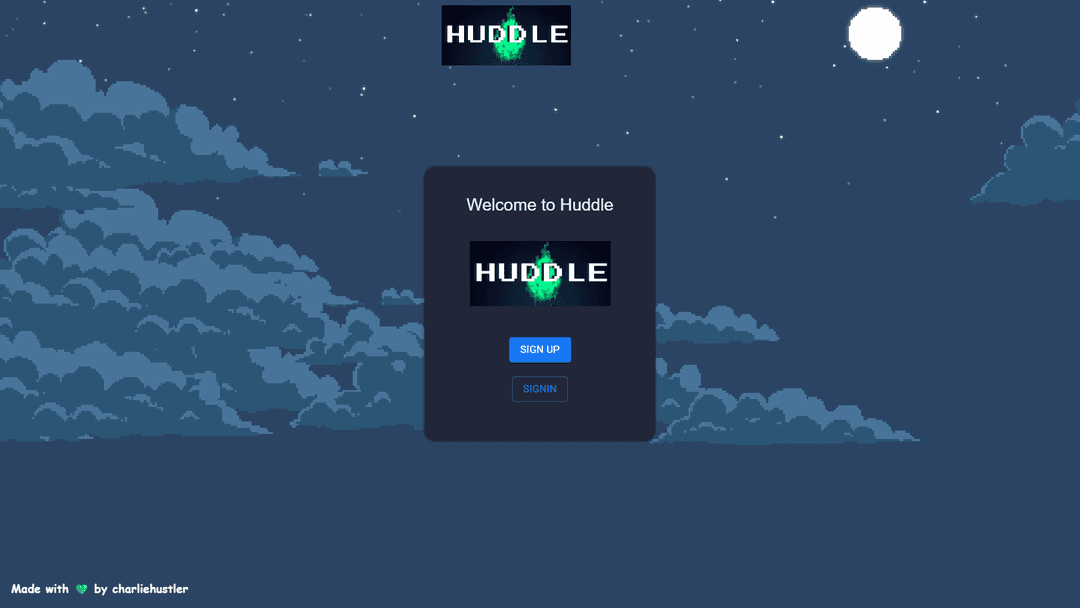 Huddle – 2D Interactive Web Application